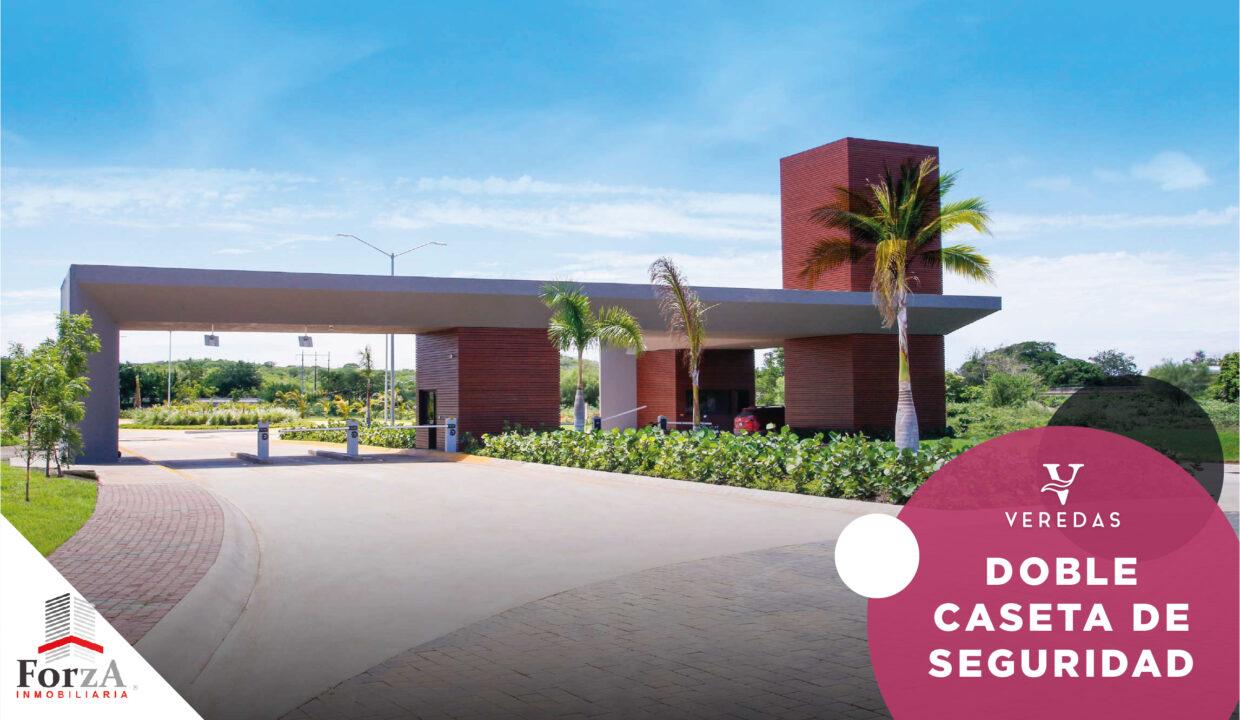 Entrada con caseta